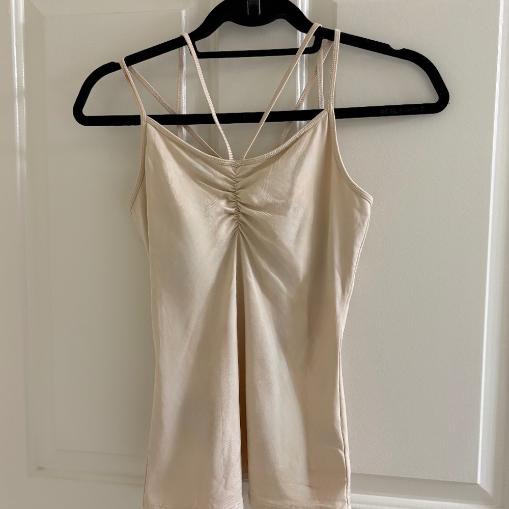 Boston Proper XXS Nude Beige Strappy Camisole Tank Top
